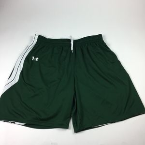 Mens XL Under Armour Shorts Green/white reversible